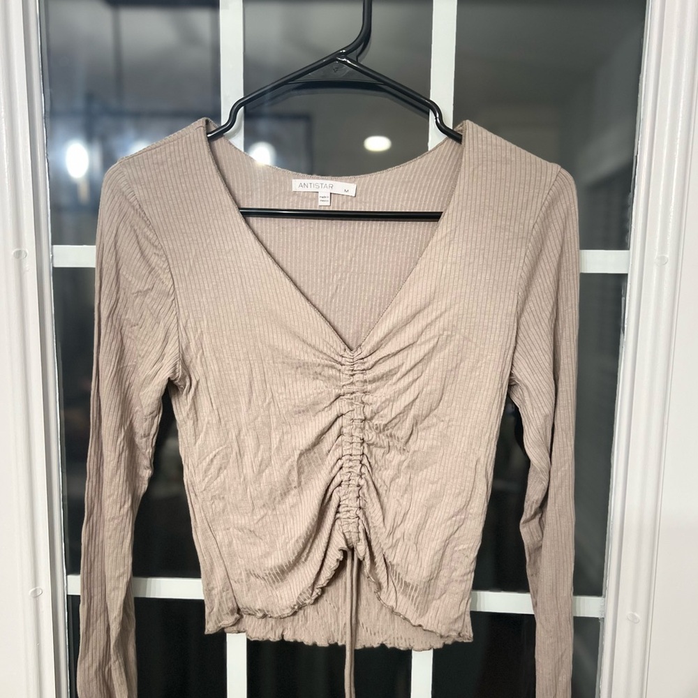 Antistar Ruched Long Sleeve Top - Picture 1 of 3